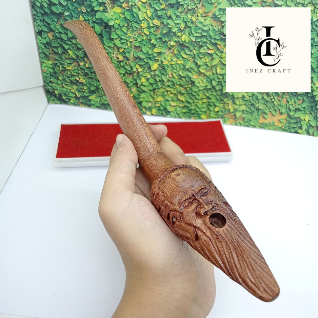 Klokotan Once pipa kayu stigi stegi laut ukir pak jenggot R227