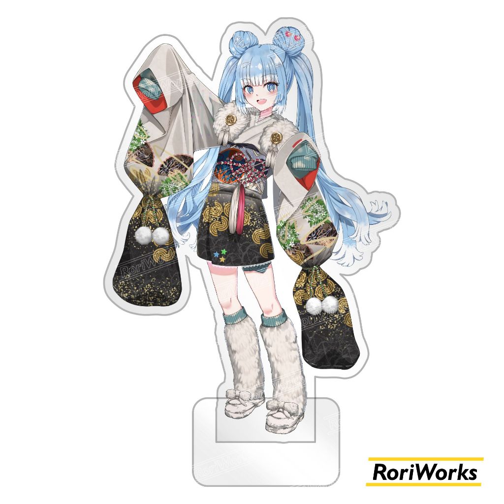 Acrylic Standee Figure Anime - Kobo Kanaeru (New Year Kimono) | hololive