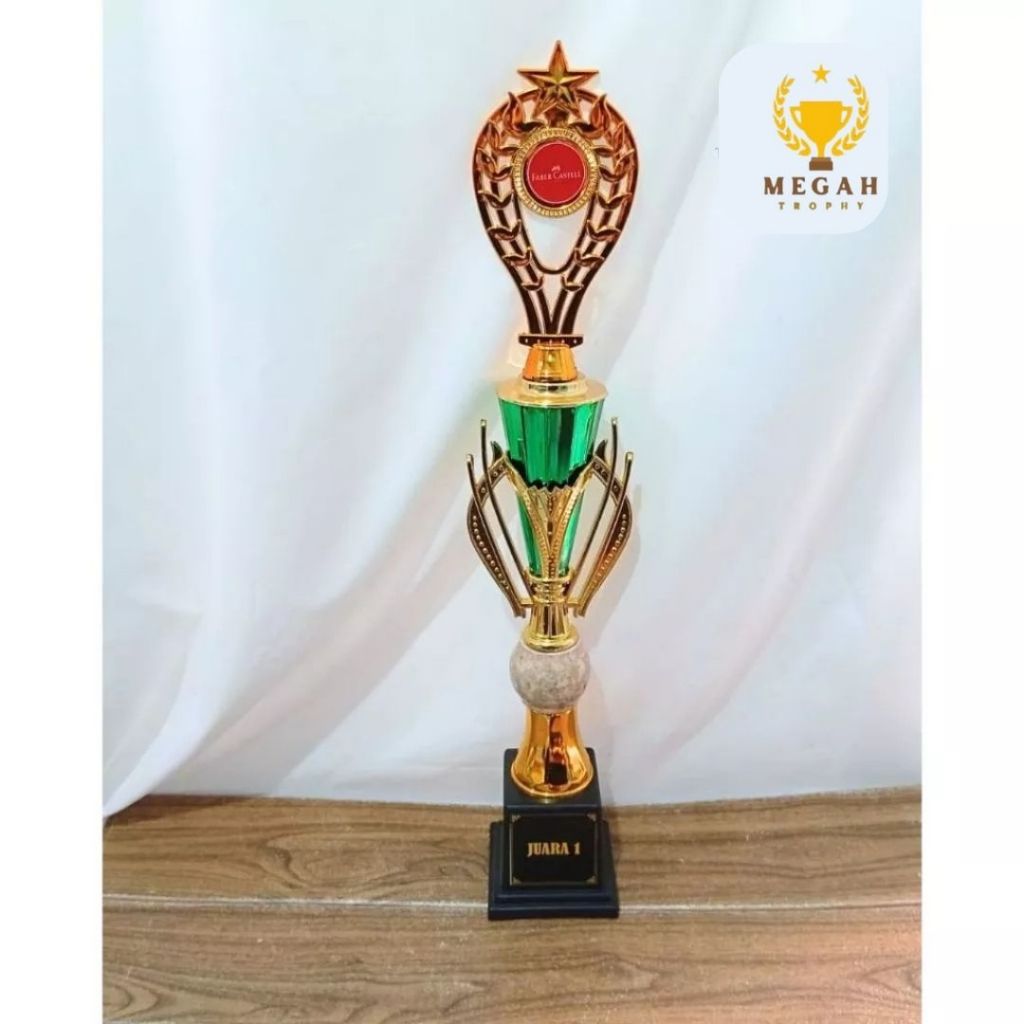 PIALA SATUAN MARMER BOLA OSLO BESAR | PIALA SATUAN MURAH TINGGI | PIALA TINGGI MODEL OSLO BESAR