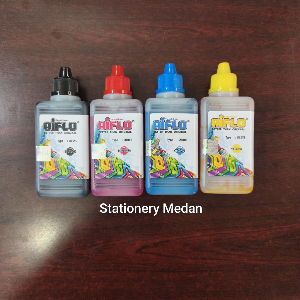 Tinta Aiflo 100ml Refill Printer Canon ( 1 Set 4 Warna )