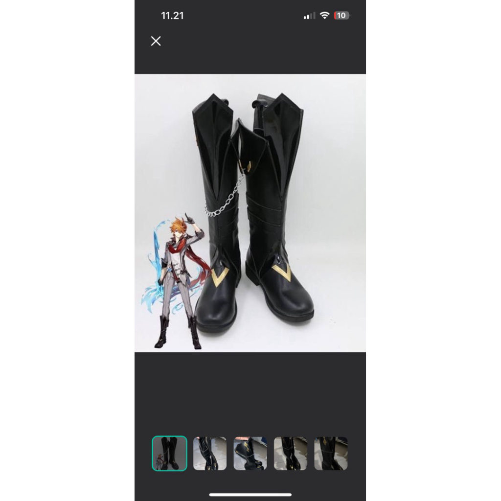 Boots Cosplay Childe Tartaglia Genshinimpact