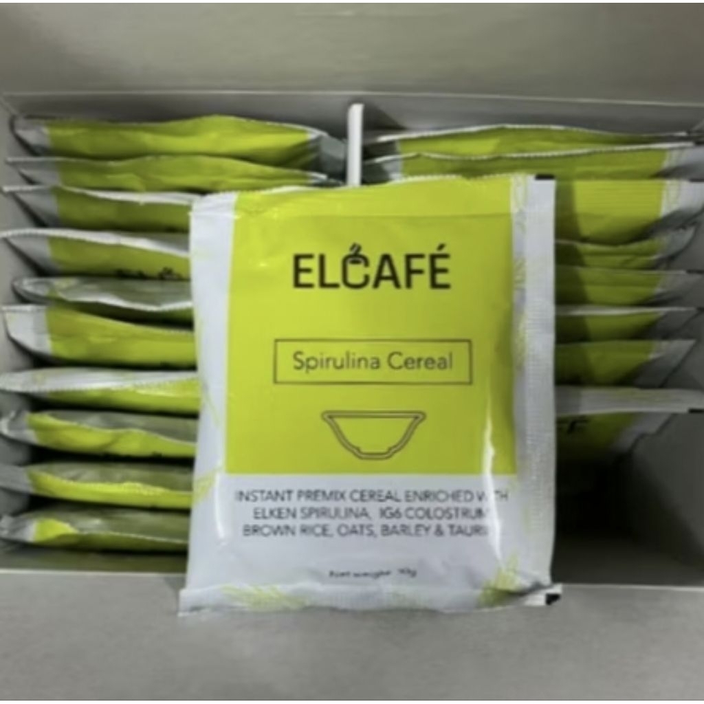 Elken Elcafe Oyes Spirulina Cereal 20 Sachets