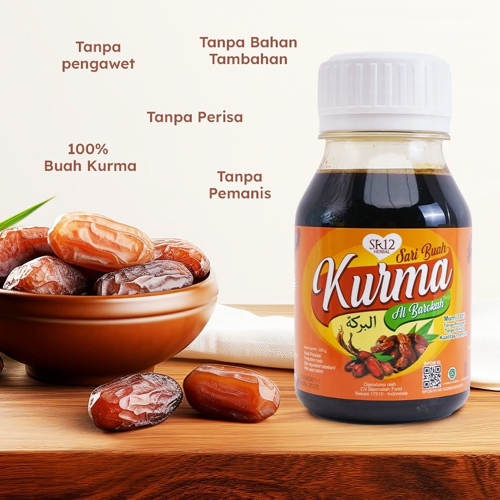 SR12 - Sari Kurma SR12 (Sari Kurma SR12 / Sari Buah Kurma Al Barokah SR12 / Sari Kurma Asli / Mening