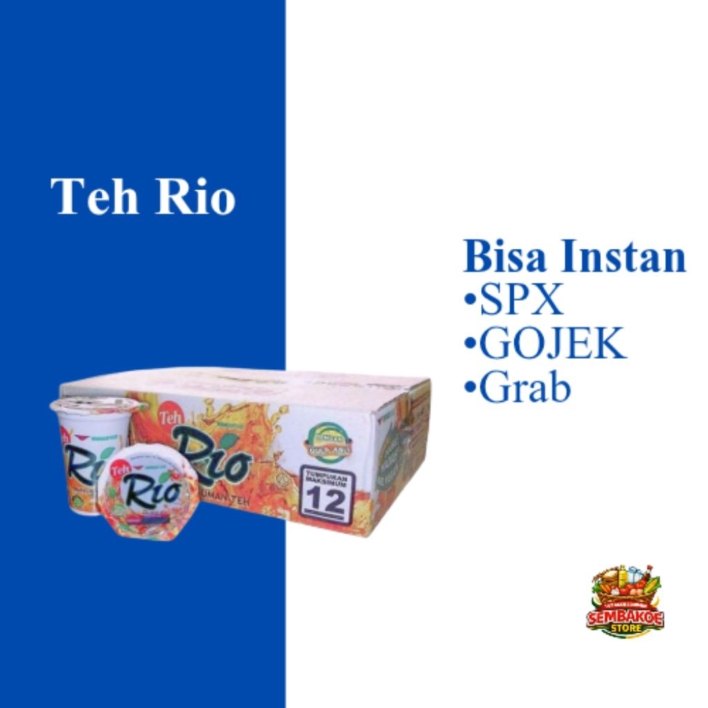 Teh Rio 220 isi 24 Teh manis Teh gelas