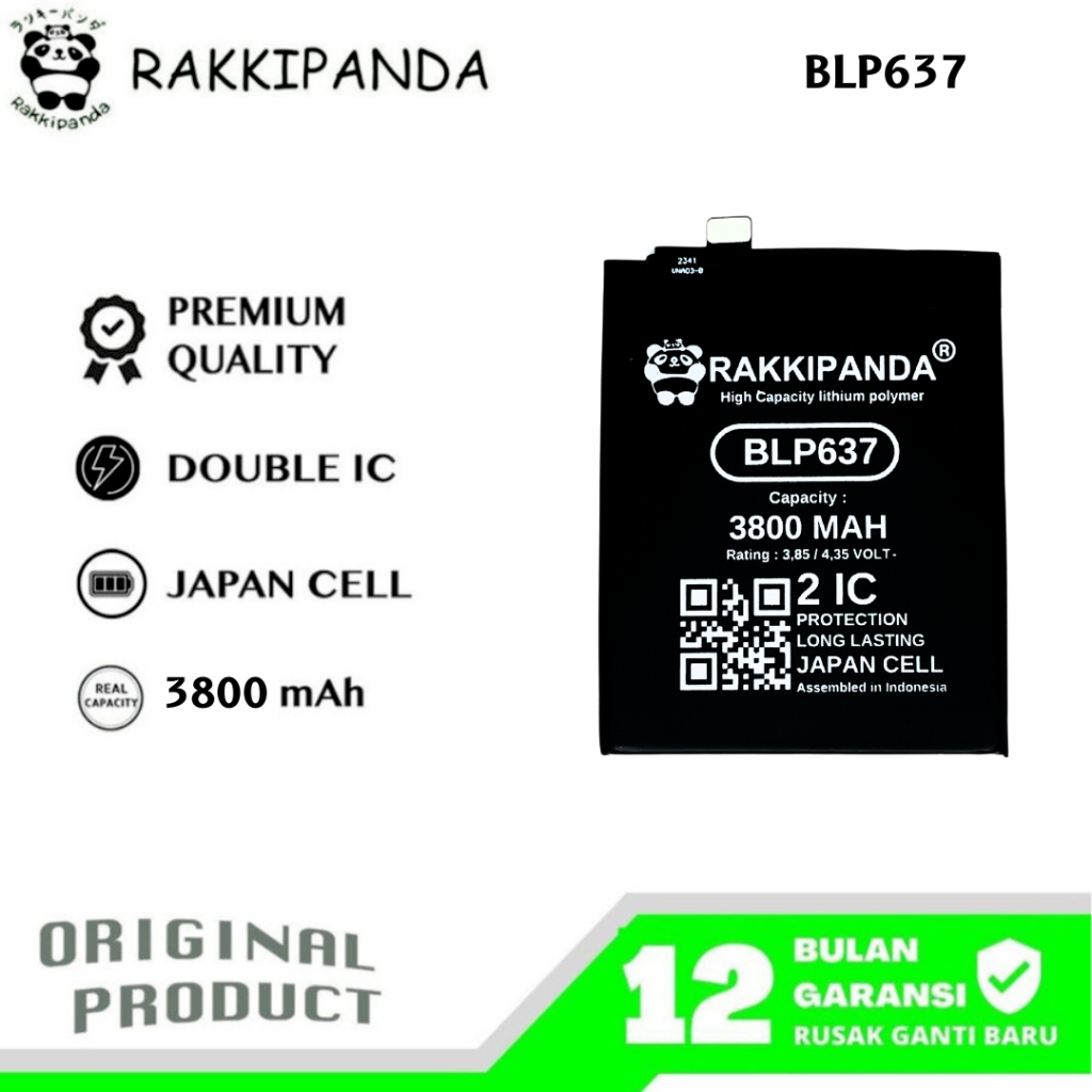 RakkiPanda - BLP637 OnePlus 5 / 5T Batre Batrai Baterai