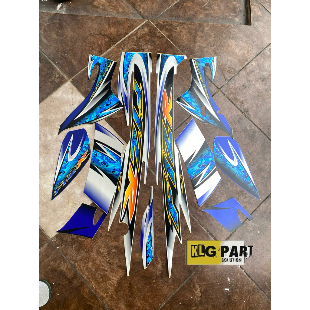Striping List Grafik Stiker Yamaha F1zr Fizr biru 2005 Original New Old Stock