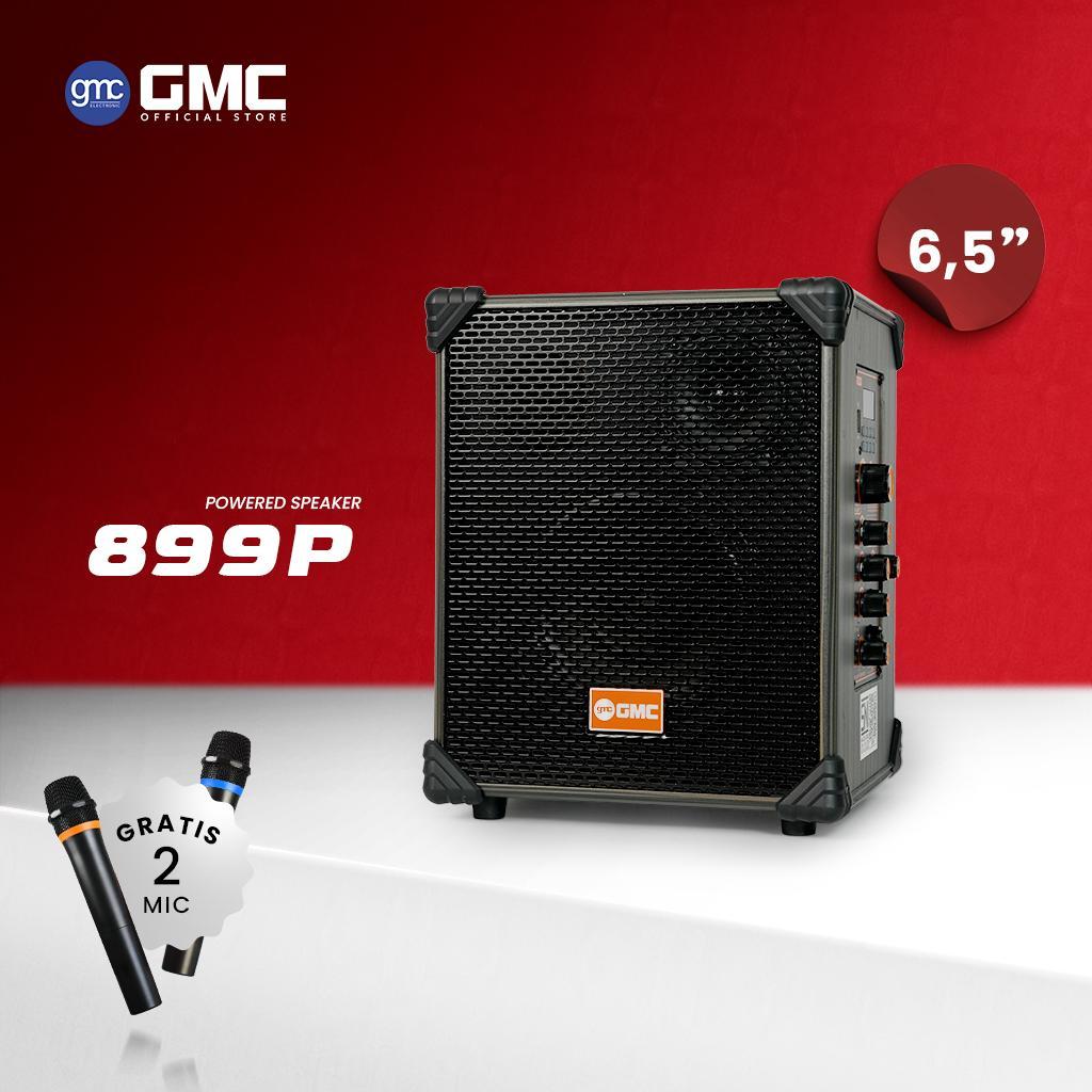 GMC 899P Speaker Bluetooth Free 2 Mic wireless Profesional Karaoke