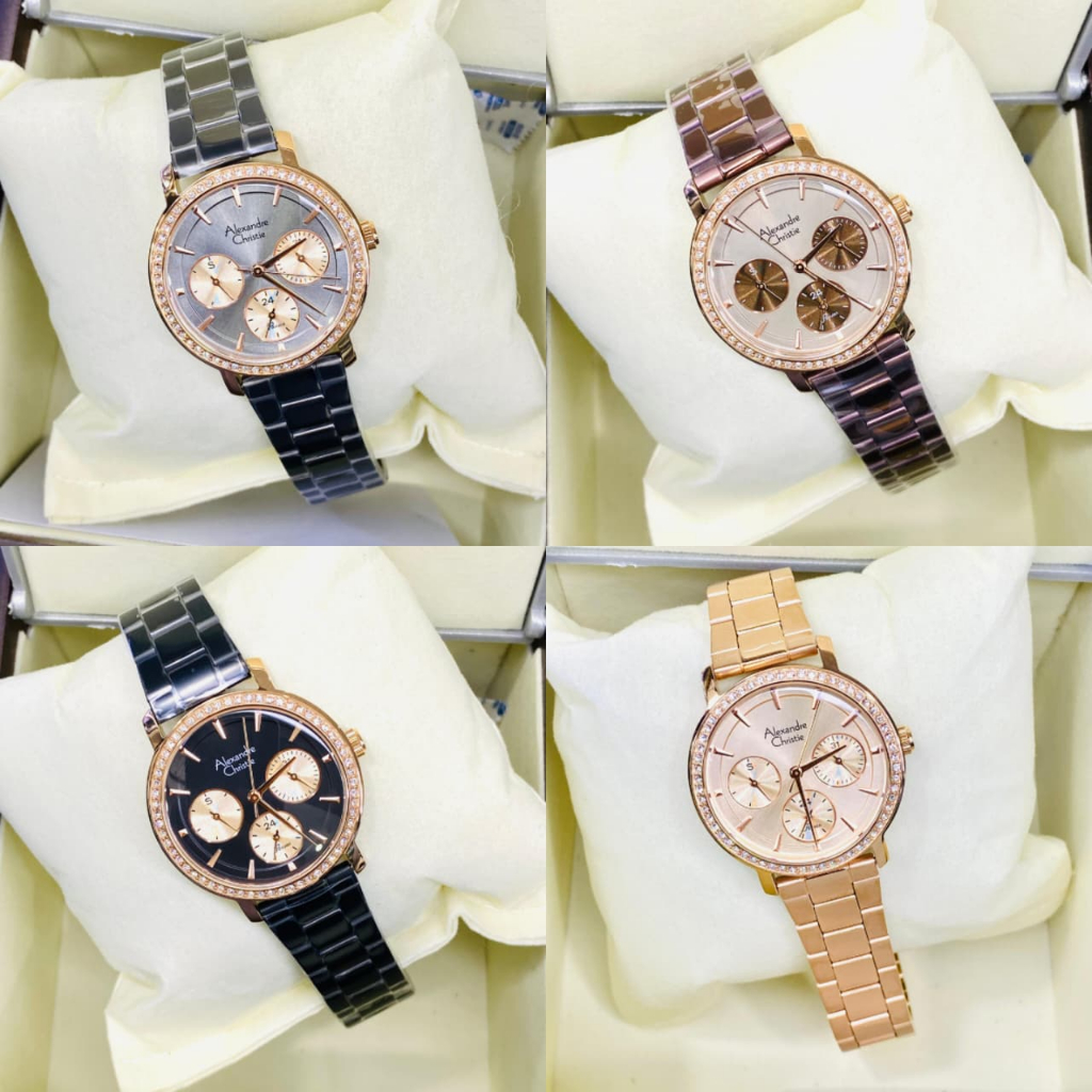 JAM TANGAN WANITA ALEXANDRE CHRISTIE AC 2915 AC2915 / AC 2B92 AC2B92 ROSEGOLD ORIGINAL
