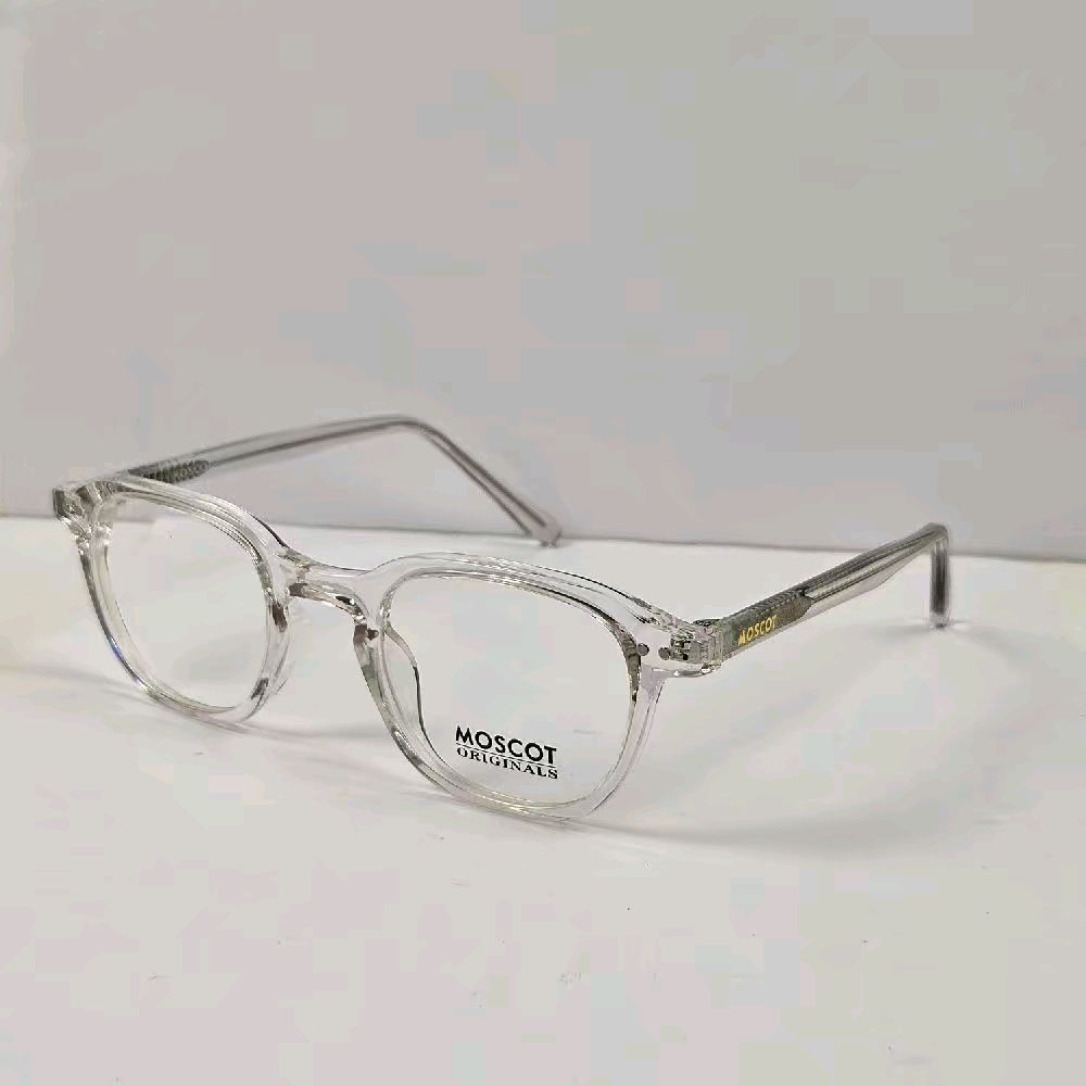 Moscot Kotak Frame Kacamata Pria Wanita Moscot Kotak 81117 Transparan Clear Bisa Lensa Blueray Photo