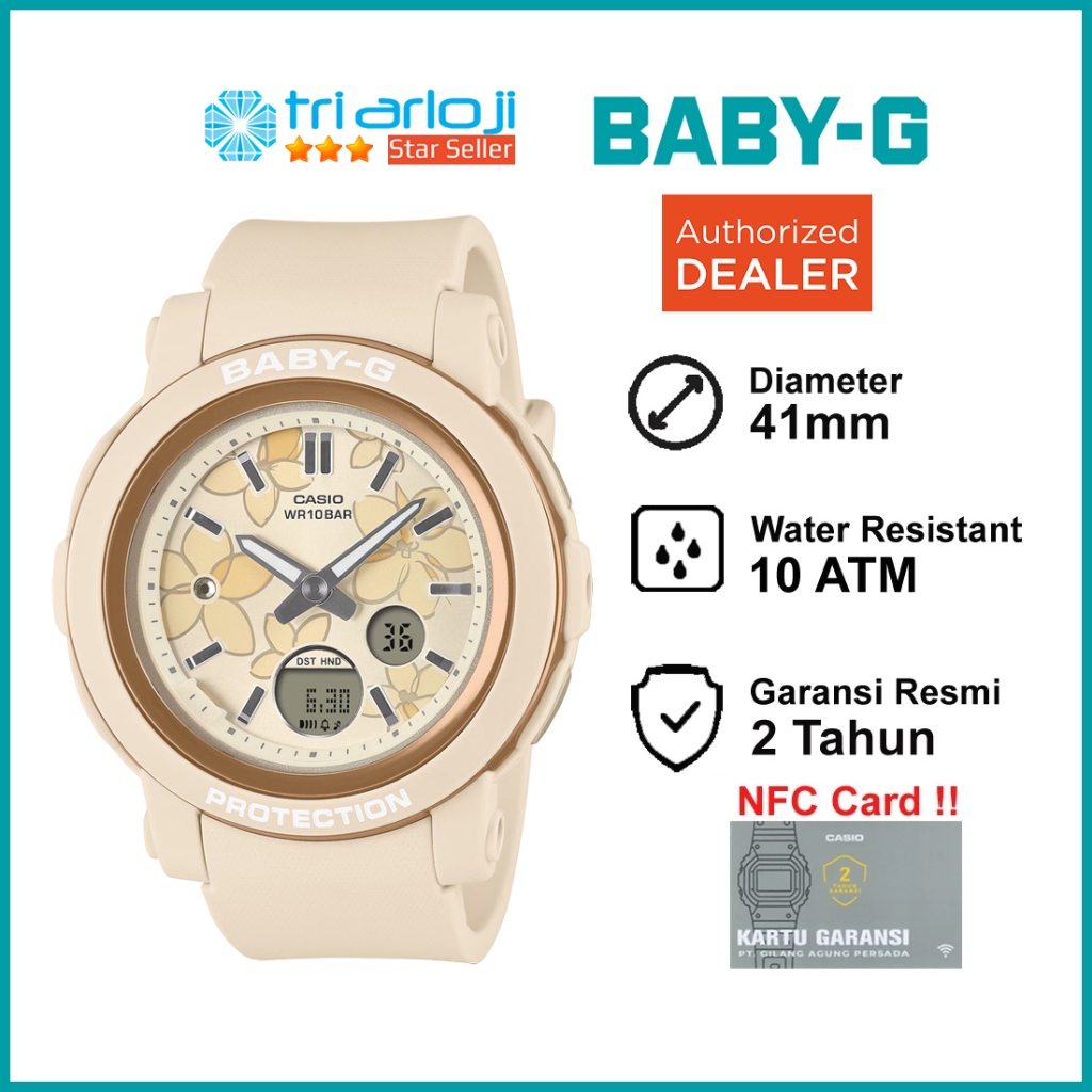 Casio BABY-G BGA-290FL-4ADR Jam Tangan Wanita BabyG BGA290 Original BGA-290FL-4A BGA290FL BGA 290FL 