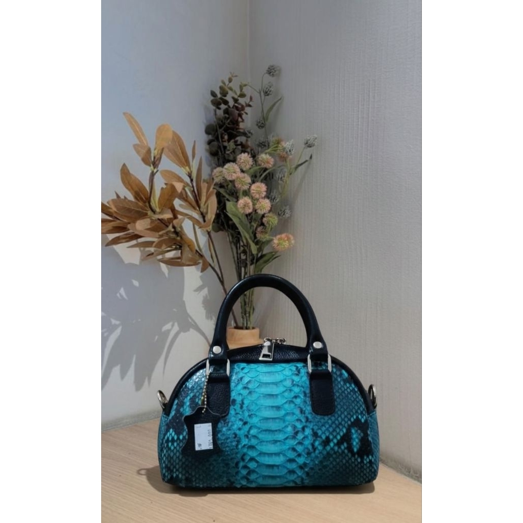 Tas Handbag Motif Kulit Ular