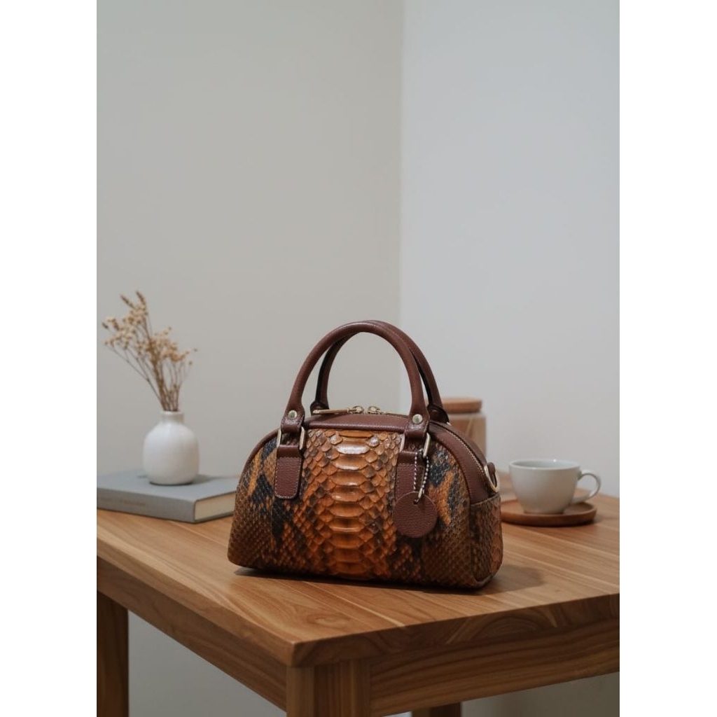 Tas Handbag Kulit Ular