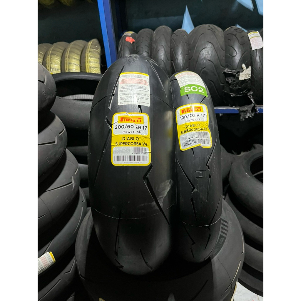 pirelli Diablo supercorsa v4 200/60-17 dan 120/60-17