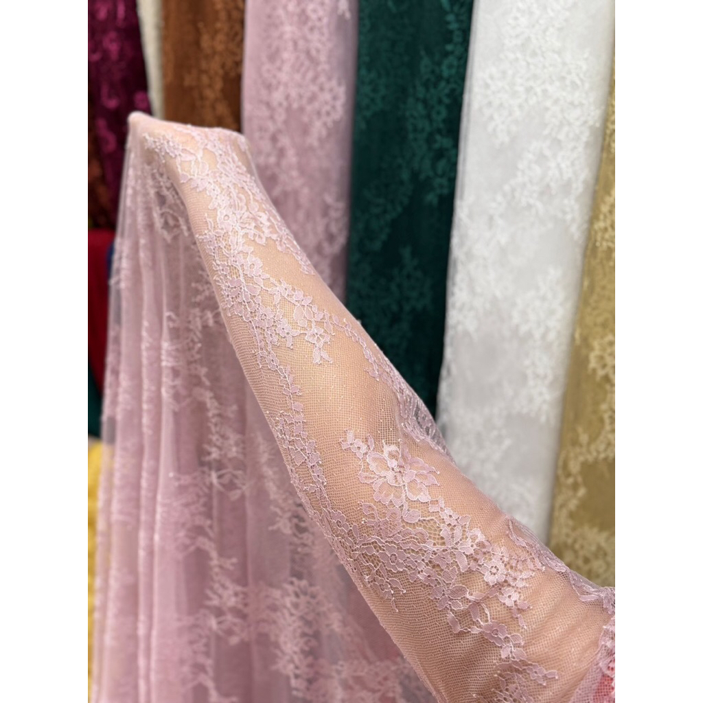 kain kebata lace imp / kain kebaya premium