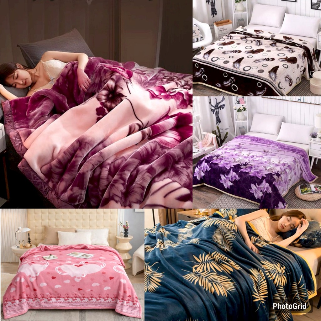 Selimut Bulu Halus Dewasa Motif Aesthetic Atisashop New Arrival Uk 200x230 Import