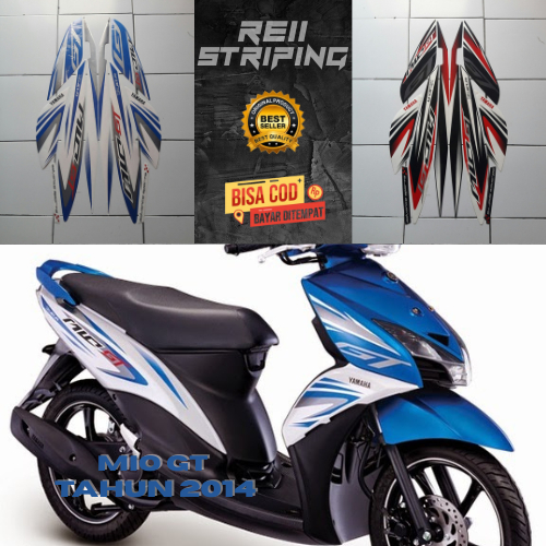 Striping Stiker Lis Les Motor Yamaha Mio Gt 2014