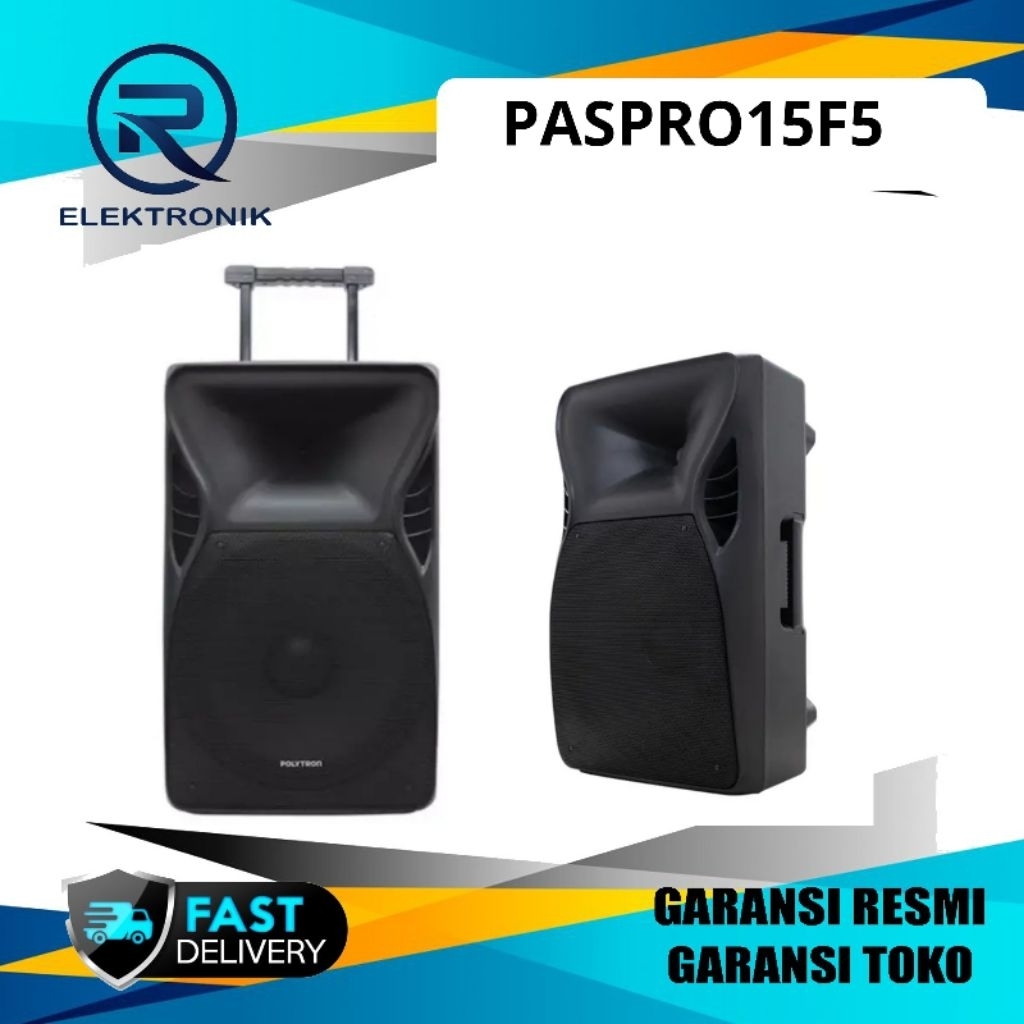 Polytron PASPRO15F5 Spaeaker Portable Bluetooth Karaoke 15 Inch PASPRO15F5