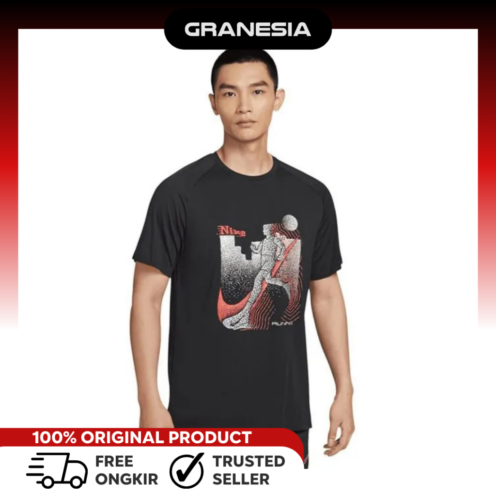 Baju Olahraga Lari Cowok Nike Stride Men's Dri-FIT ADV Short-Sleeve Running Top| Baju Olahraga Lari 