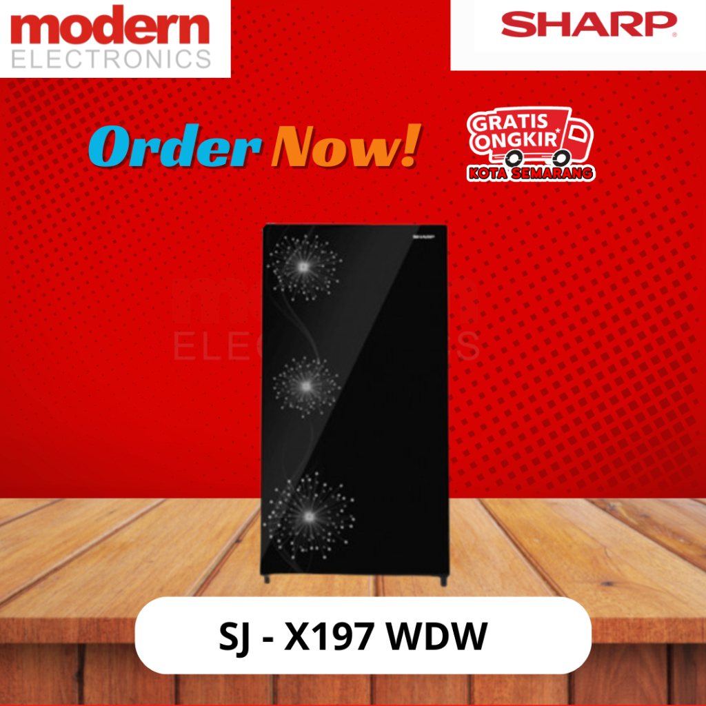 KULKAS 1 PINTU SHARP  SJ-X197W-DW