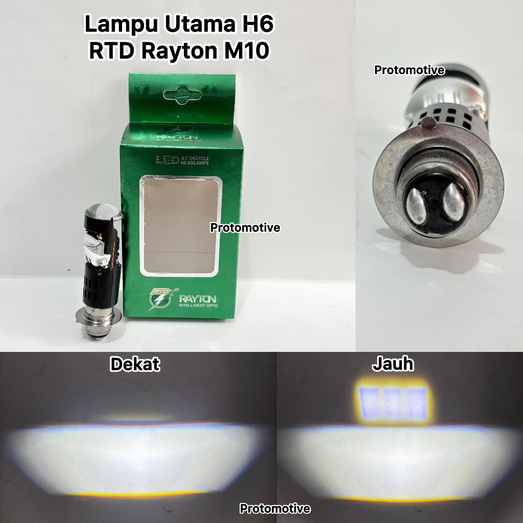 RTD Rayton M10 Lampu Utama H6 Biled High Beam Laser