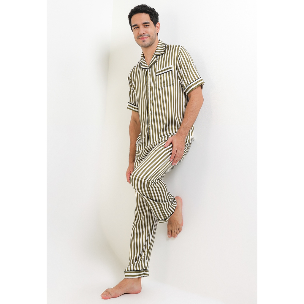 Setelan Baju Tidur Pria Anne Wintours Offwhite/Olive 305 (62509 32023 TP)(01122025)(471) Gift Kado P