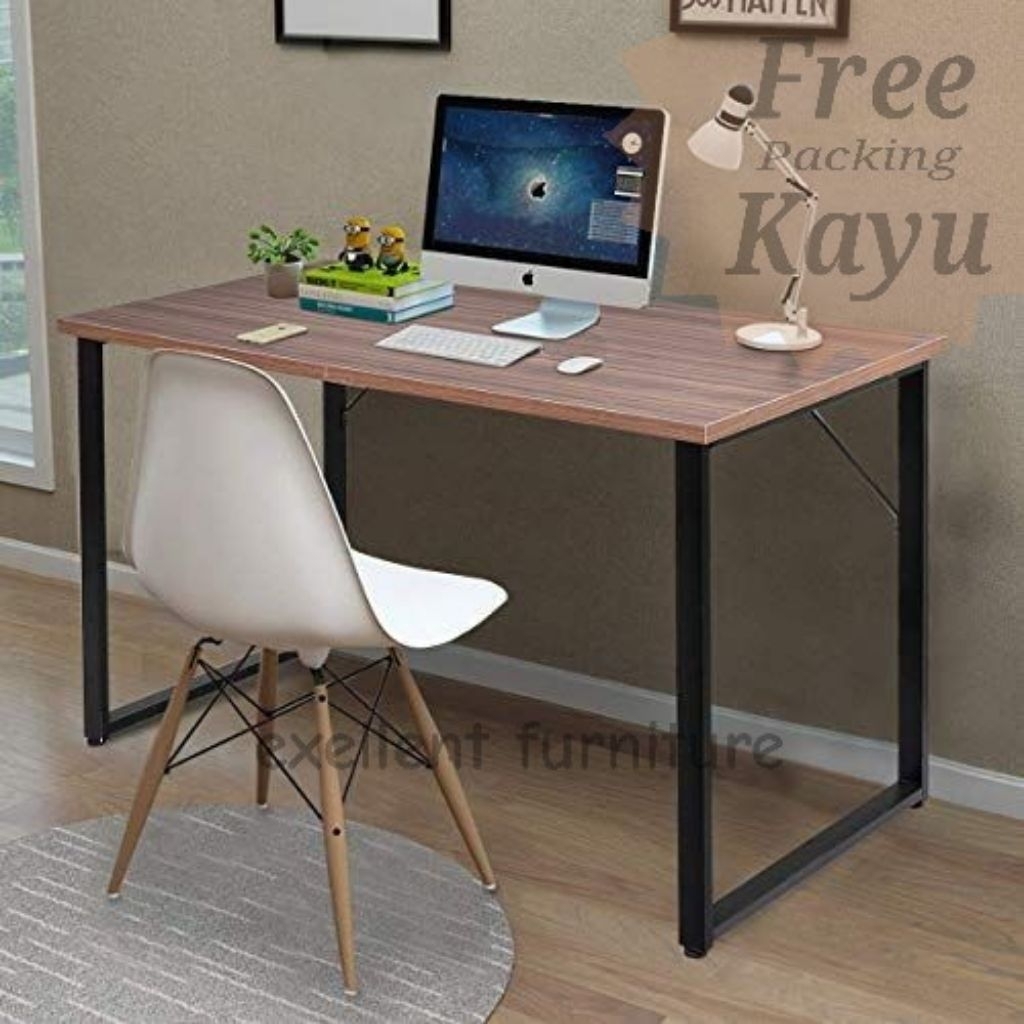 meja kerja,meja belajar,meja gaming minimalis modern kaki besi