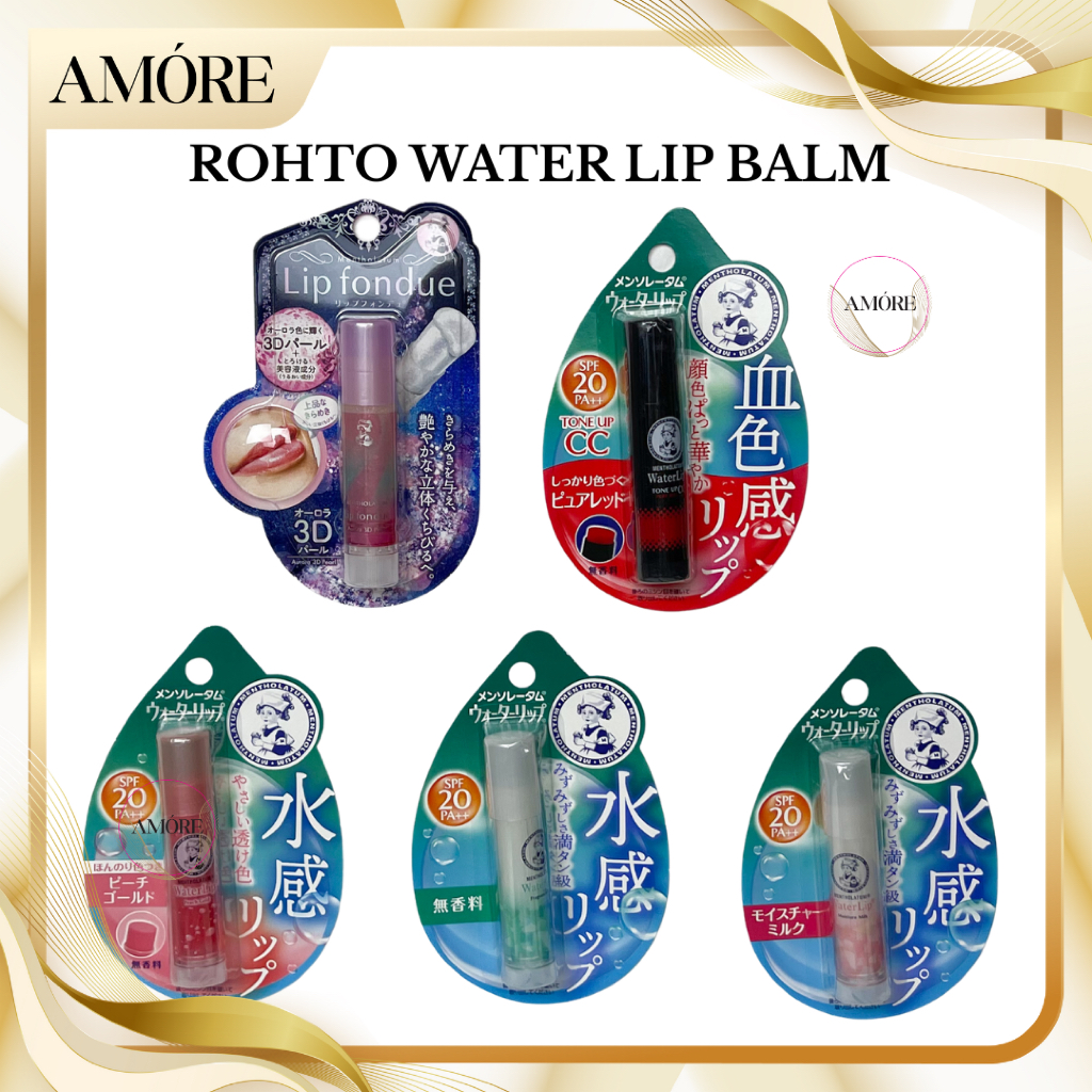 ROHTO MENTHOLATUM WATER LIP BALM ROHTO TONE UP CC LIP BALM ORIGINAL JAPAN