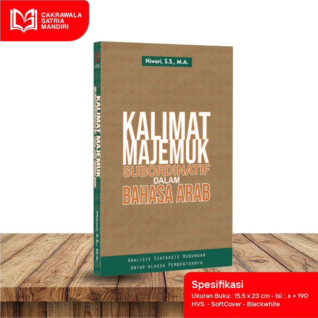 Kalimat Majemuk Subordinatif Bahasa Arab | Niwari MA | Buku Linguistik, Sintaksis Arab