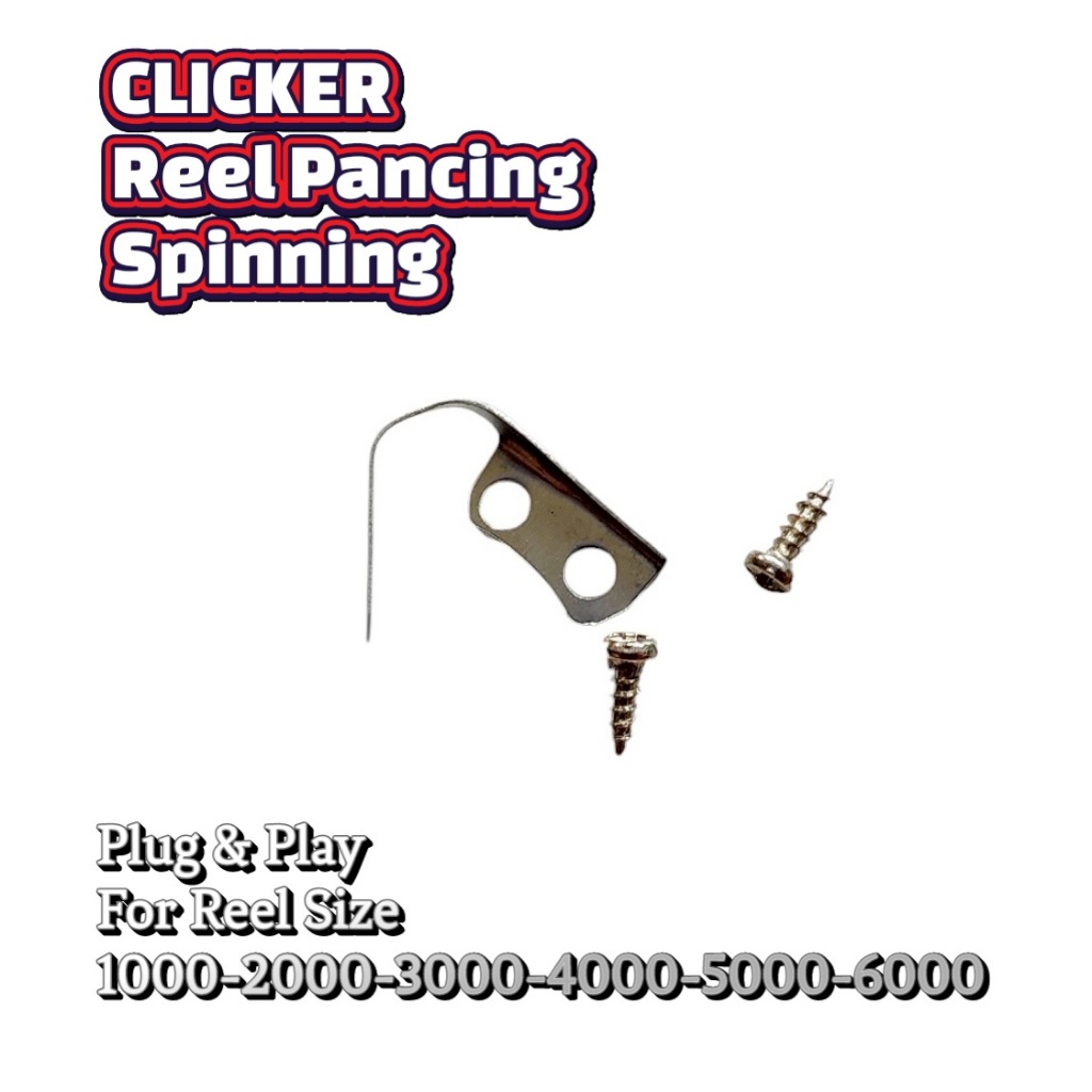 CLICKER REEL KLIKER REEL PANCING PLAT SPOOL SPAREPART REEL SIZE 10-60