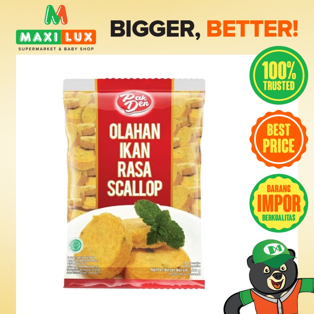 PAK DEN Scallop 500 Gram - Olahan Ikan