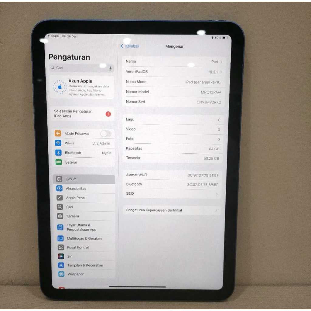 ipad 10 64gb ex ibox