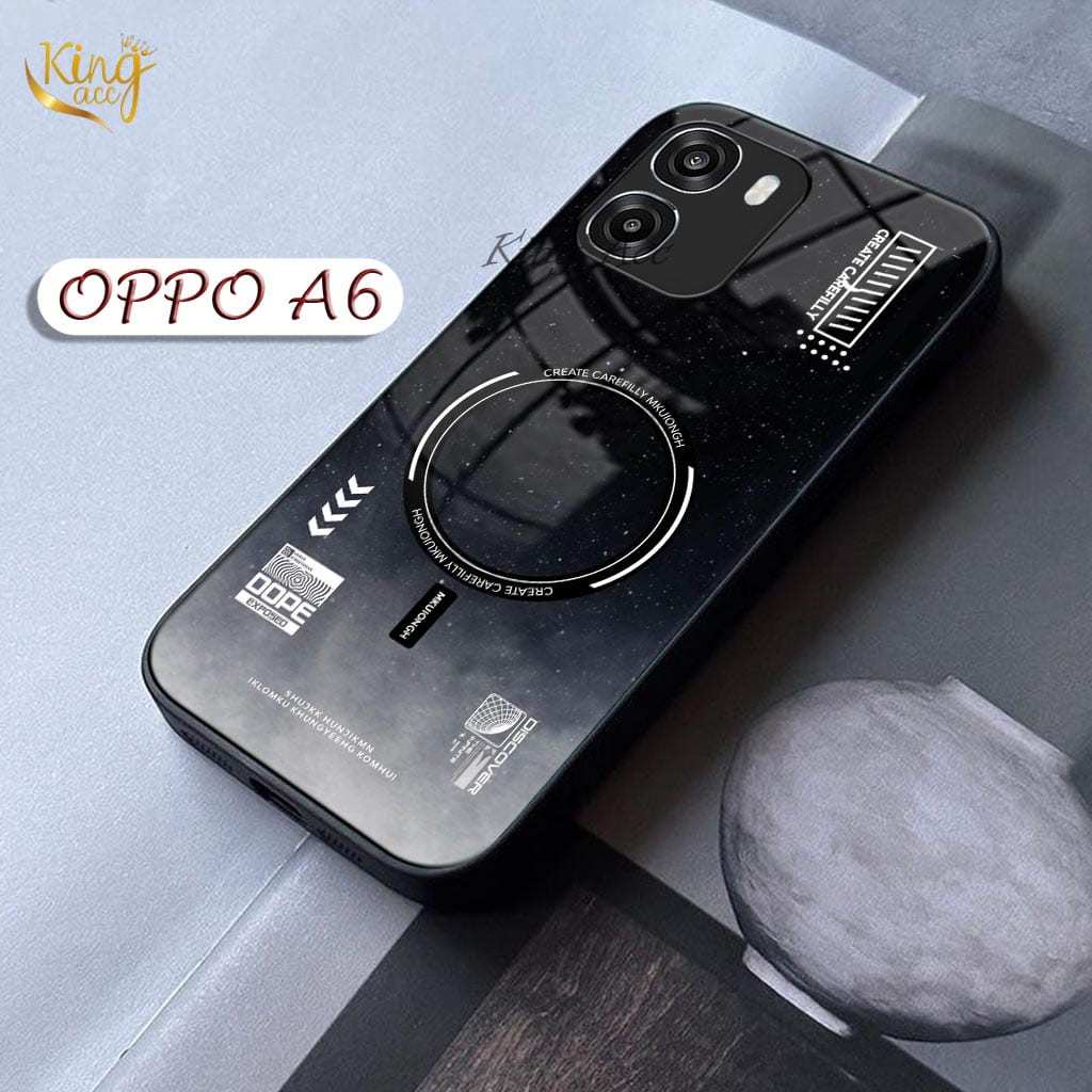 Softcase Glass Kilau Untuk OPPO A6 - Cassing Hp OPPO A6 - Case Pelindung Hp OPPO A6 -K51