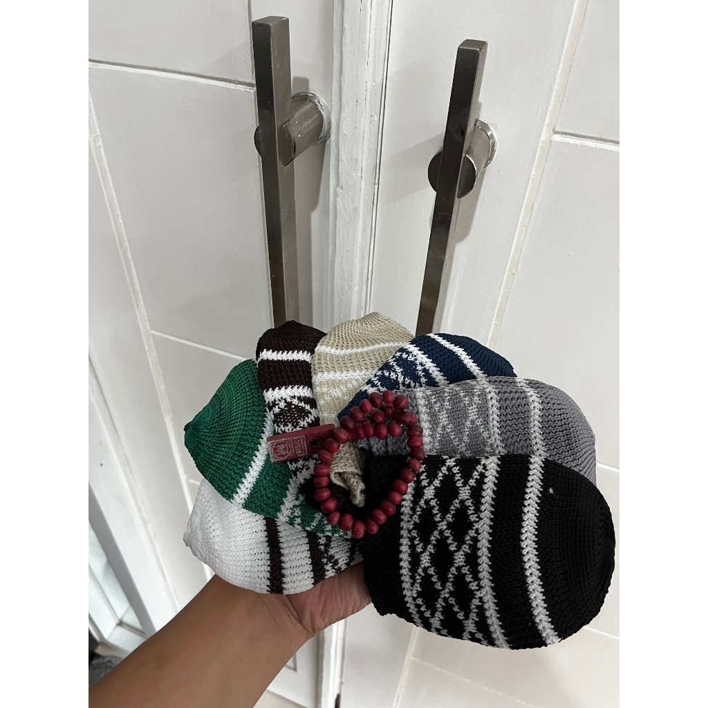 (PAKET PECI TASBIH PLASTIK) PECI RAJUT PARAHYANGAN PREMIUM MOZAIK AMBANI DEWASA ANAK TASBIH 33 99 DI