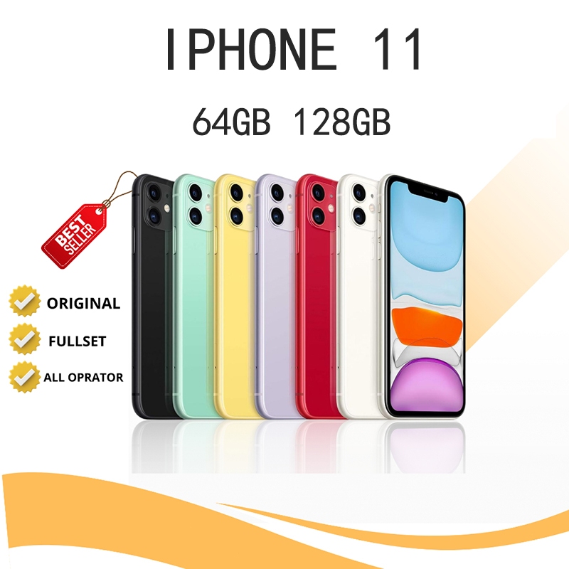 HP APPLE iPhone 11 64GB/128GB Second HP11 Like New Original 100% | Fullset Mulus No MinusIP11 SECOND