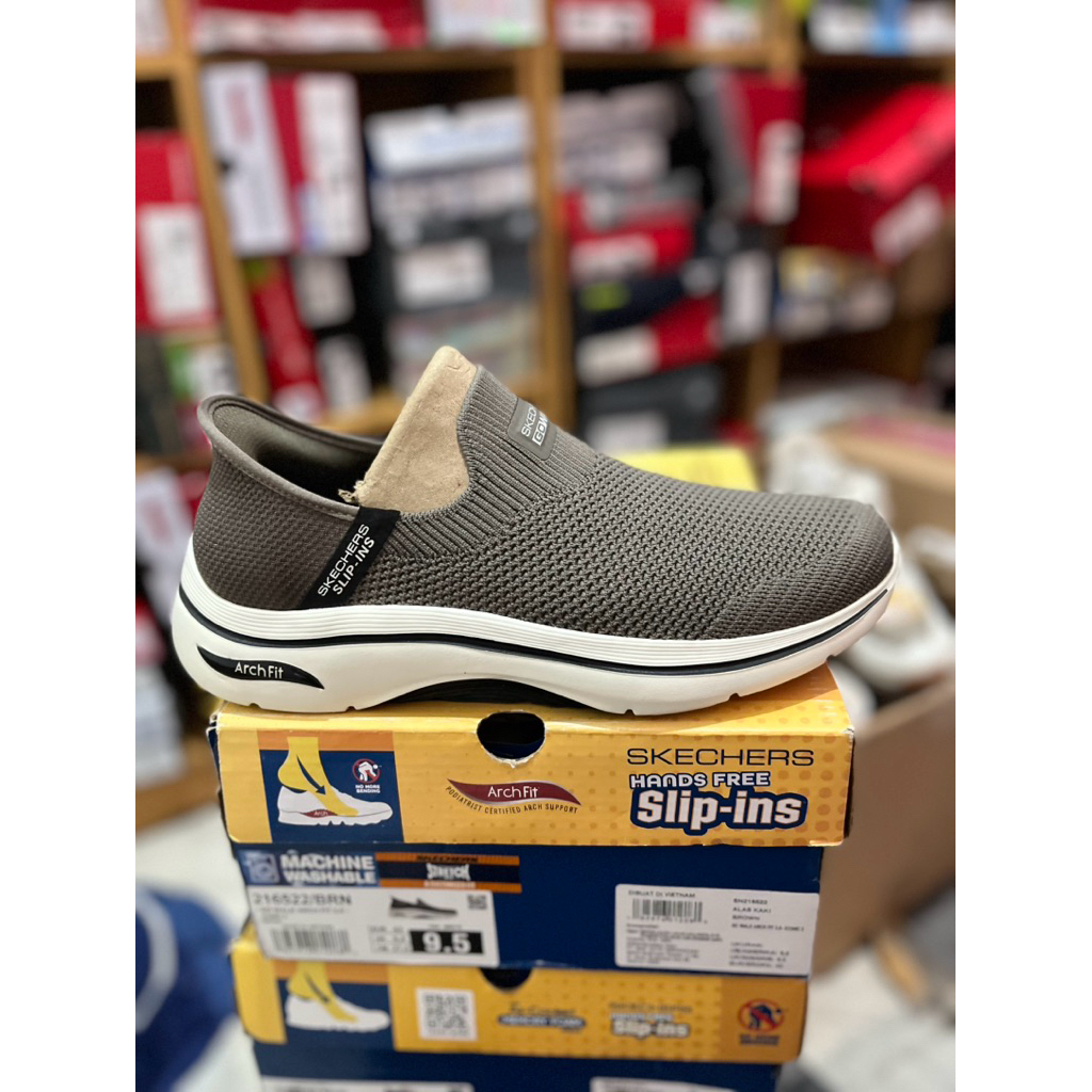 Skechers 216522/BRN GO WALK ARCH FIT 2.0 ICONIC 2 BROWN 41 42 43 44