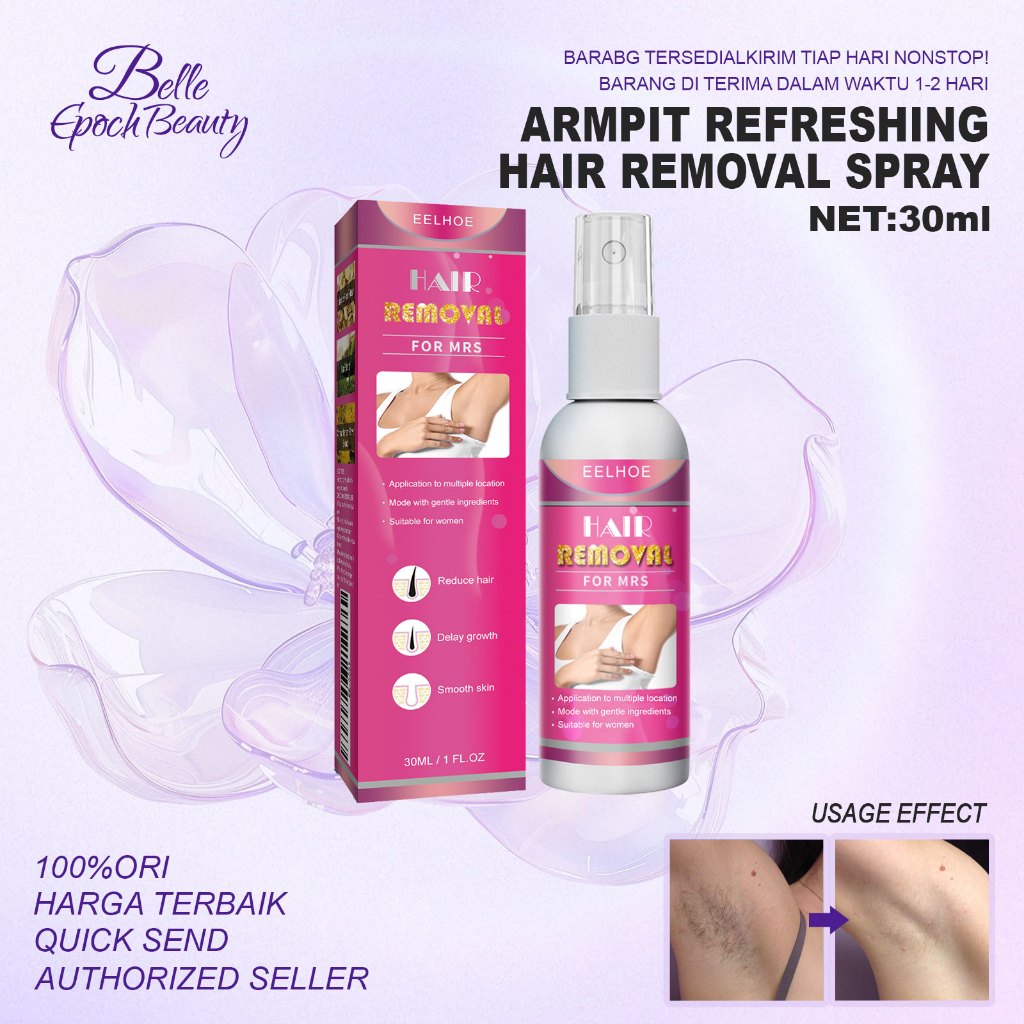 EELHOE Hair Removal For Mrs 30ml - Semprotan Penghilang Bulu Wanita Hair Removal Spray Hair Removal 