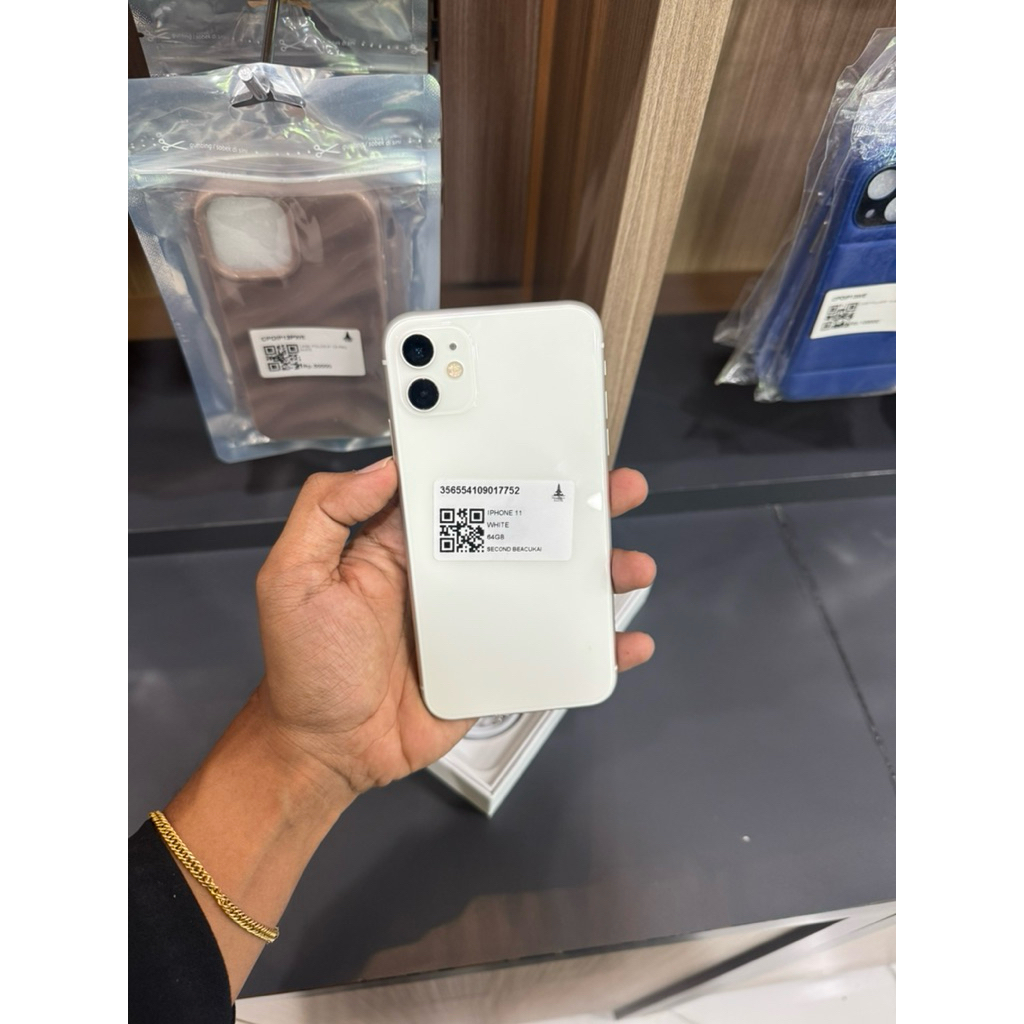 iphone 11 64gb white beacukai garansi imei permanen