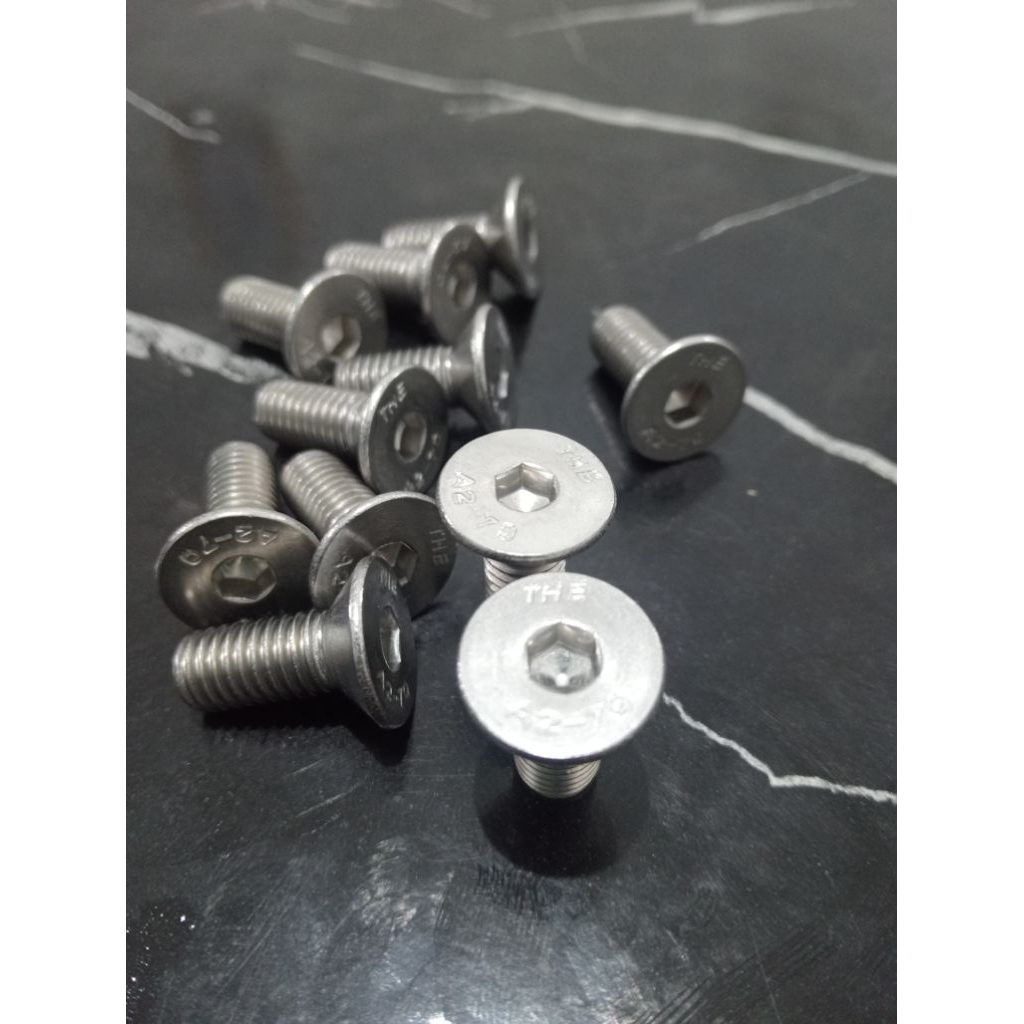 baut verseng L countersunk M8X12 M8X20 M8X25 M8X35 pitch 1.25 stainless sus 304 the varian