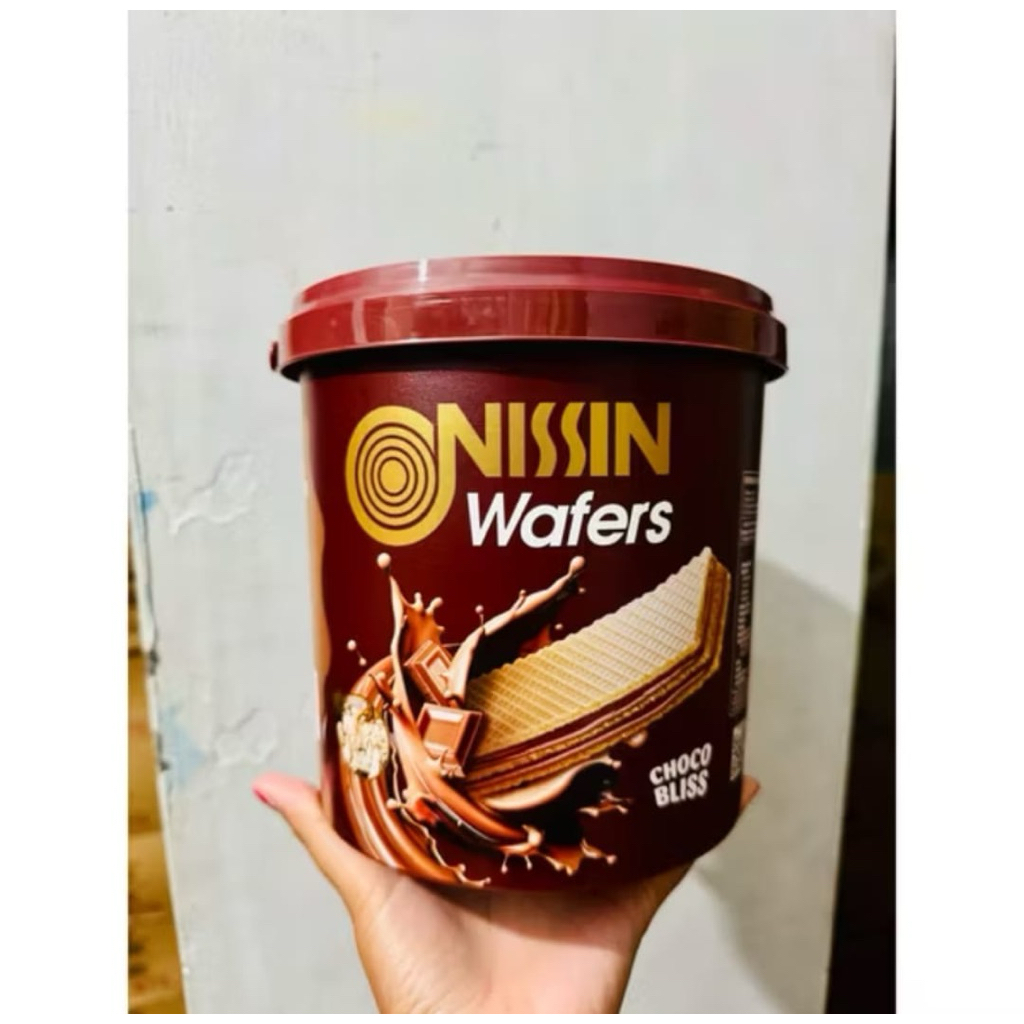 Nissin Wafers Chocolate Kaleng – 1 Dus Isi 3 Kaleng | Wafer Coklat Premium | Harga Grosir