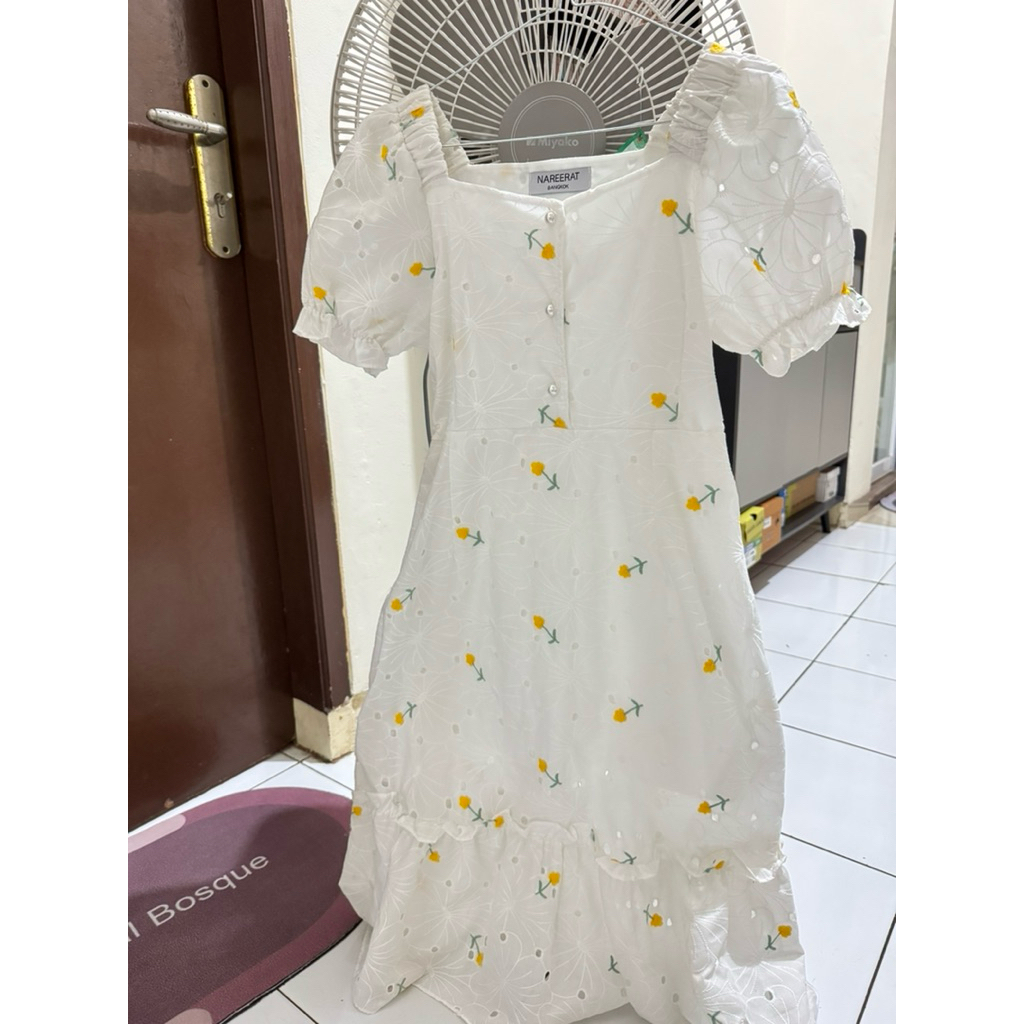 Dress Brokat Bangkok Putih