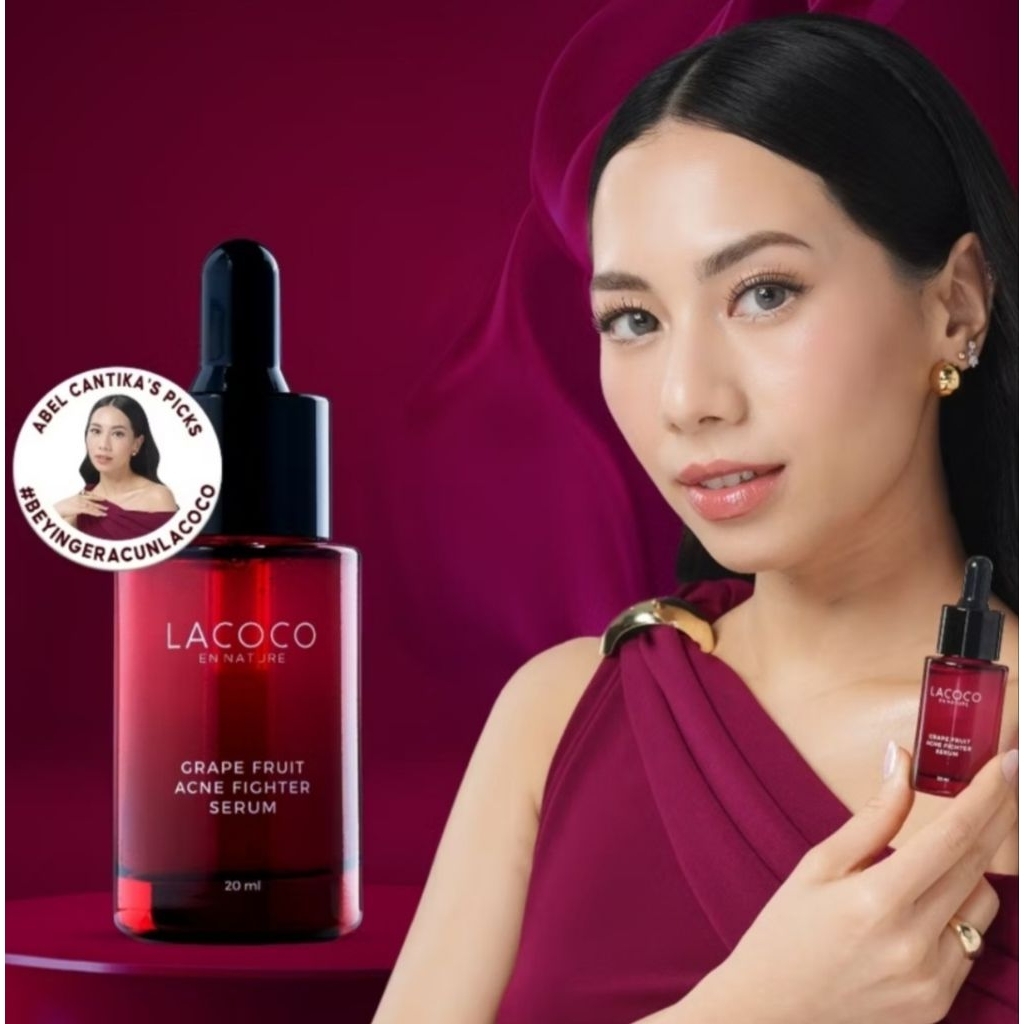 Lacoco Grape Fruit Acne Fighter Serum NASA Original / Skincare Jerawat Meradang