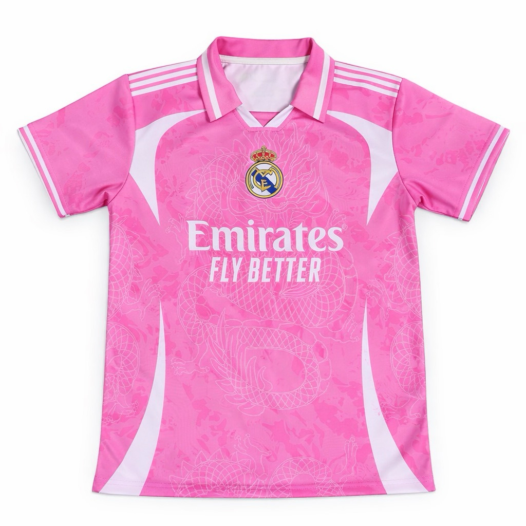 Jersey fantasy Real Madrid Jersey Fantasy Madrid Pink dragon concept Limited by helios Suply