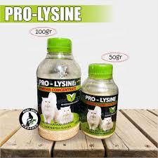 PRO-LYSINE 100 GRAM VITAMIN LYSINE MENINGKATKAN IMUN TUBUH NAFSU MAKAN KUCING ANJING KELINCI AYAM