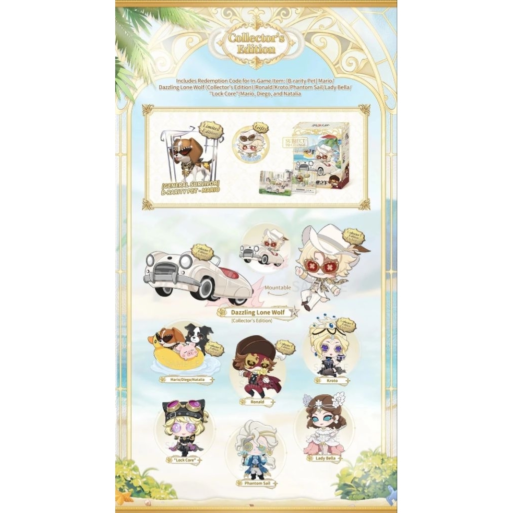 BACA DESKRIPSI [collector box] Dekstop Invasion Identity V  Truth & Inference Series (FIGURE ONLY)