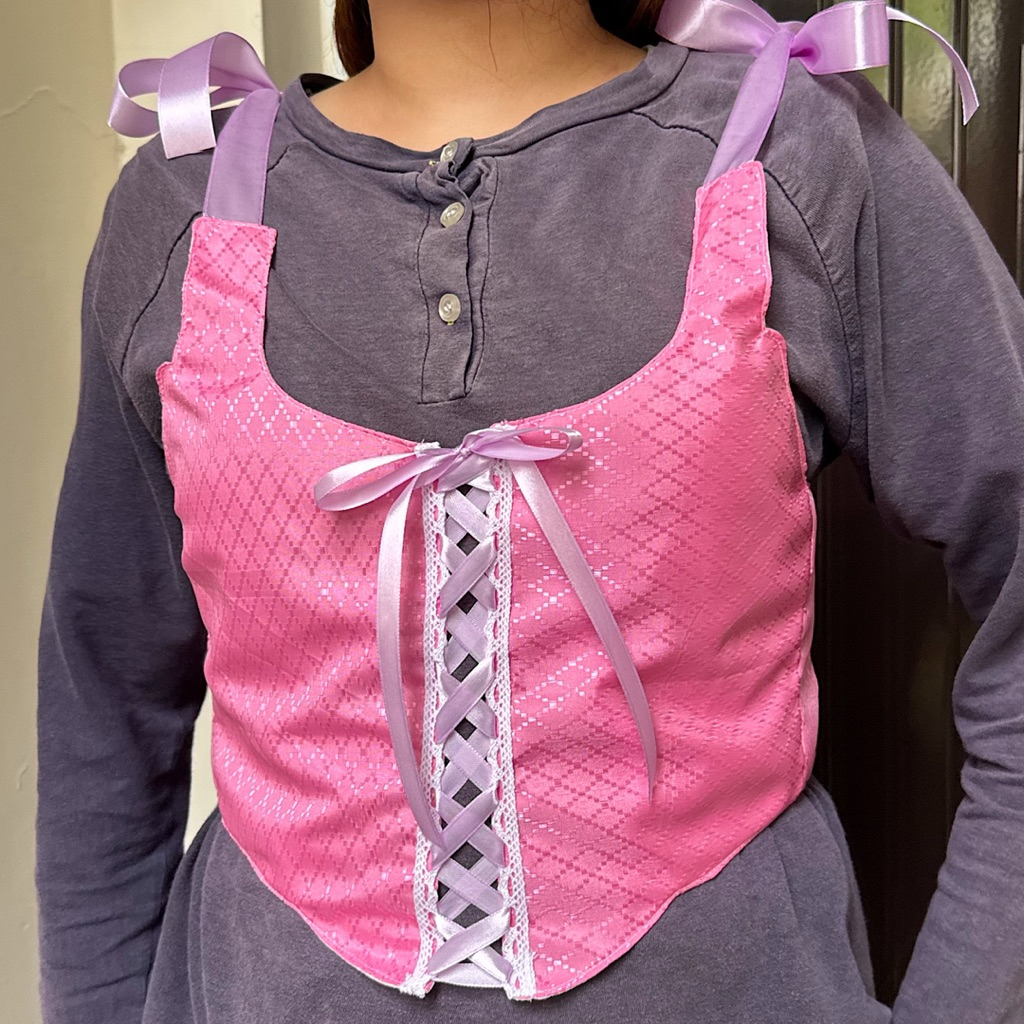 NERISSA — Rose Kamisol Coquette Cottage Vintage Kamisol rapunzel corset /Tanktop /Korset