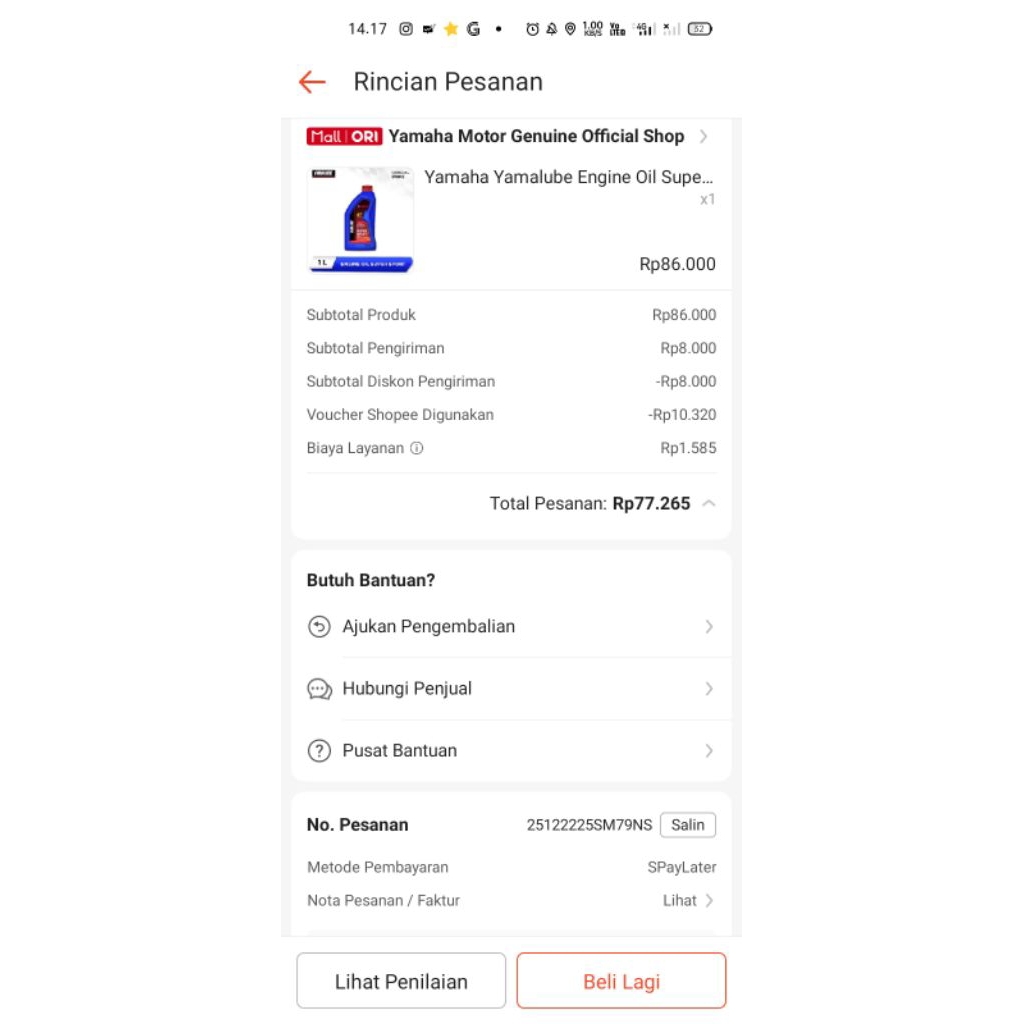 Oli Yamalube Super Sport