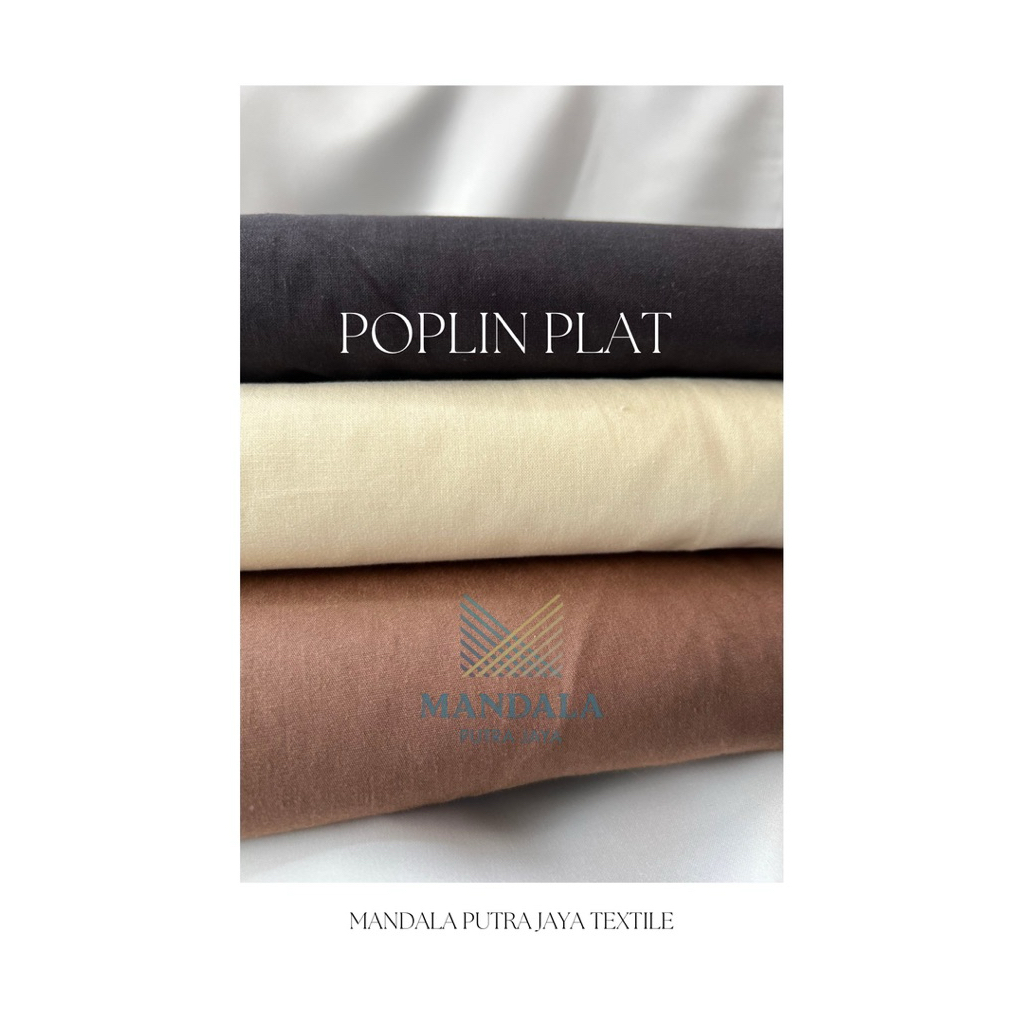 MPJ - Kain Cotton Poplin Plat / Katun kemeja / Gamis / kain kulot / Cotton Poplin