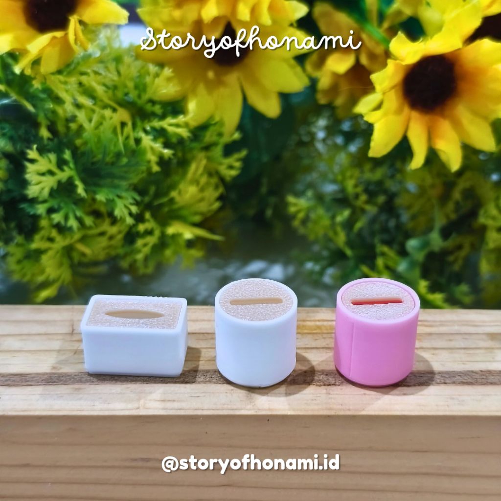 MINIATUR 1:12 TEMPAT TISU (1.5 x 1.5 x 1.5 cm) TISSUE KOTAK ALAT DAPUR NENDOROID SHF FIGMA