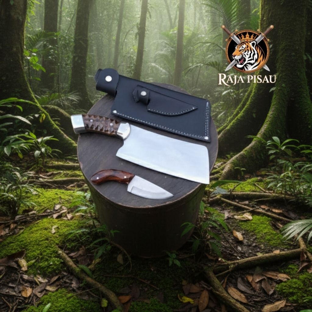 PISAU GOLOK CACAH TULANG FULTANG ASLI SATU SET