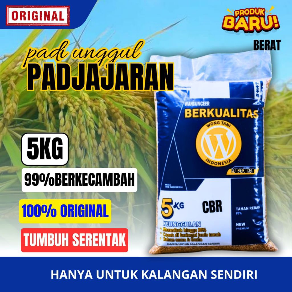 Benih padi PADJAJARAN  benih padi berkualitas dalam kemasan 5 kg